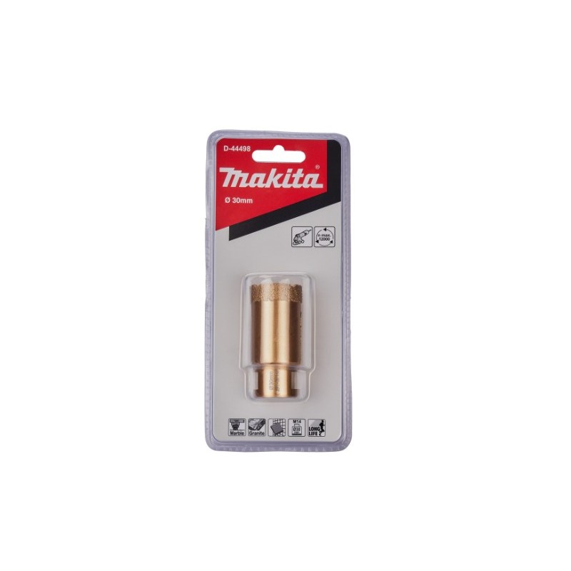 D-44498 MAKITA Carota diamantata, diametru 30 mm, ax prindere M14 x 2