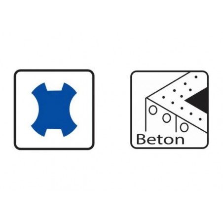 B-56122 MAKITA Burghiu varf centrare 16mm,SDS plus,parte activa 150mm