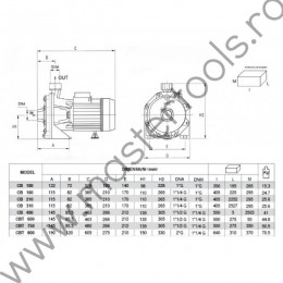 Q040140060Z Pompa pentru irigatii cu aspersoare PENTAX CBT800