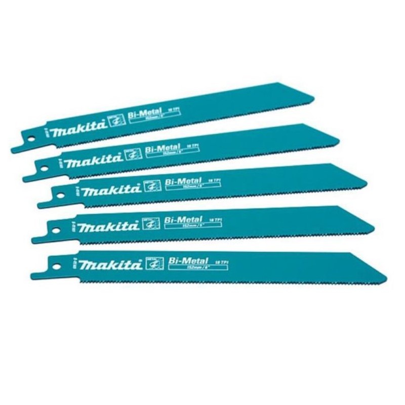B-16782 MAKITA Set 5 lame fierastrau,lungime 225mm,18 TPI,pentru metal