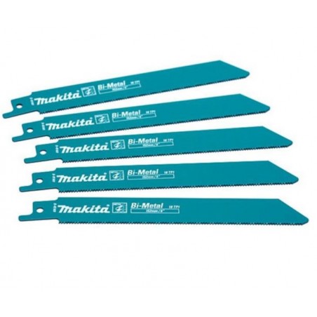 B-16782 MAKITA Set 5 lame fierastrau,lungime 225mm,18 TPI,pentru metal