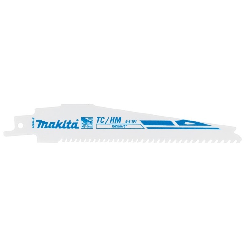 B-49834 MAKITA Panza fierastrau sabie,lungime 152mm,6-8 TPI,lemn metal