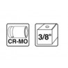B-40004 MAKITA Cheie tubulara hexagonala 18mm,patrat 3/8",lungime 30mm