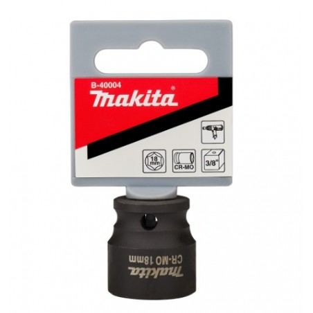B-40004 MAKITA Cheie tubulara hexagonala 18mm,patrat 3/8",lungime 30mm