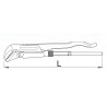 601498 UNIOR Cleste tevi, suedez, 45 grade, dimensiune 2"