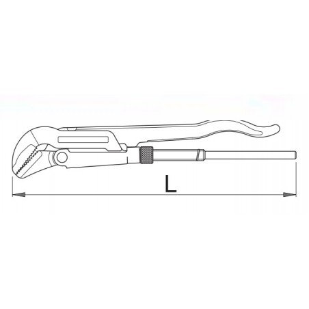 601499 UNIOR Cleste tevi, suedez, 45 grade, dimensiune 3"