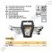 52661 VOREL Set 4 chei combinate cu clichet 10-13-17-19 mm