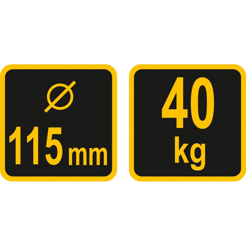 05300 VOREL Ventuza, diametru 115 mm, capacitate ridicare 40 kg.