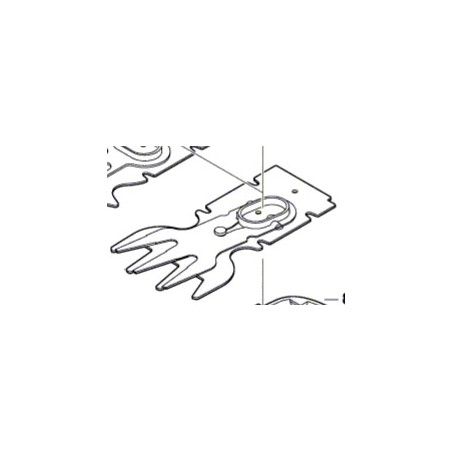 2609003133 BOSCH Set cutit scurt pentru masina de tuns gard viu ISIO