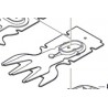 2609003133 BOSCH Set cutit scurt pentru masina de tuns gard viu ISIO