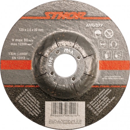 08201 STHOR Disc pentru taiat piatra 125x22x3mm