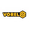 08582 VOREL Set 5 discuri abrazive cu 8 gauri pentru slefuit P120, 125mm
