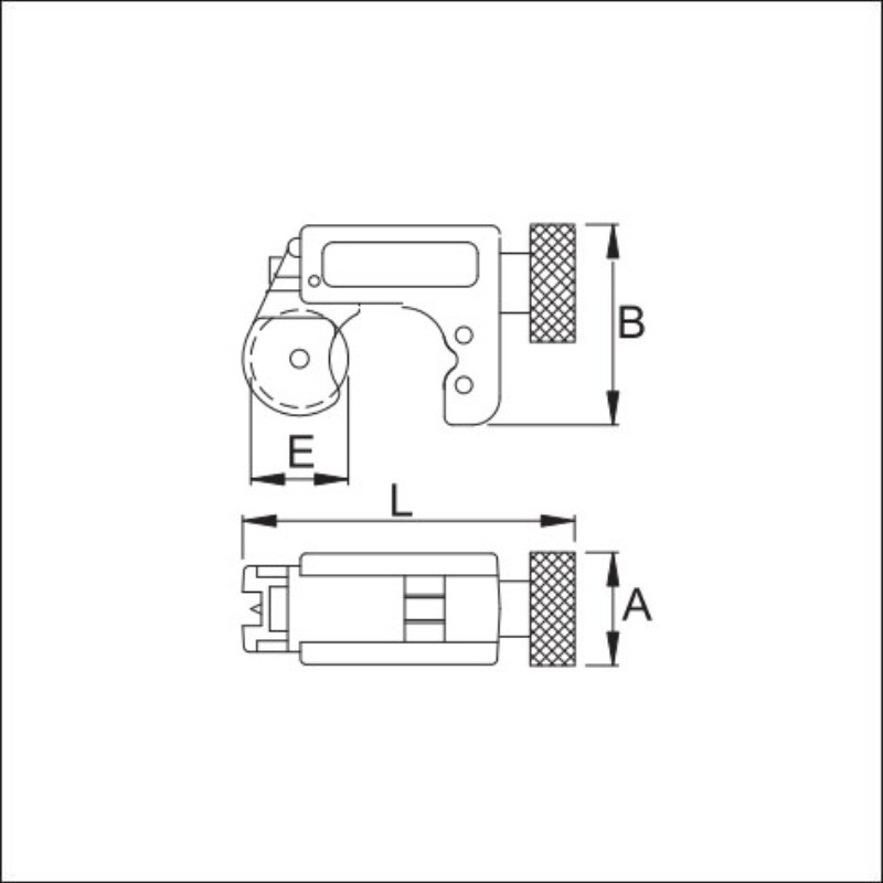 626181 UNIOR Dispozitiv aluminiu, de taiat teava, diametrul 16 mm.