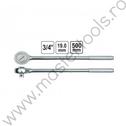 53580 VOREL Antrenor cu clichet, prindere patrat 3/4", lungime 500 mm