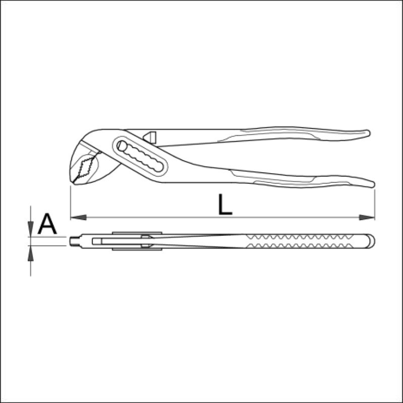 607348 UNIOR Cleste reglabil ,lungime 175mm, vopsit, diametrul 26.5mm