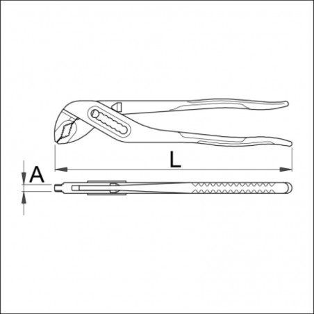 607348 UNIOR Cleste reglabil ,lungime 175mm, vopsit, diametrul 26.5mm