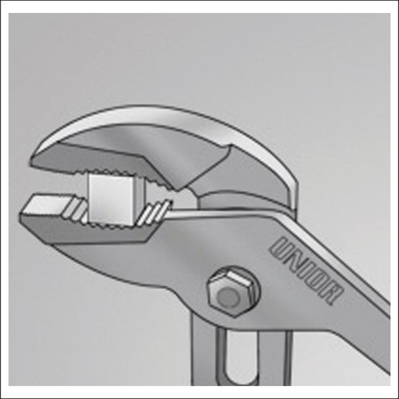 608690 UNIOR Cleste reglabil caneluri, lungime 180 mm, diametrul 25 mm