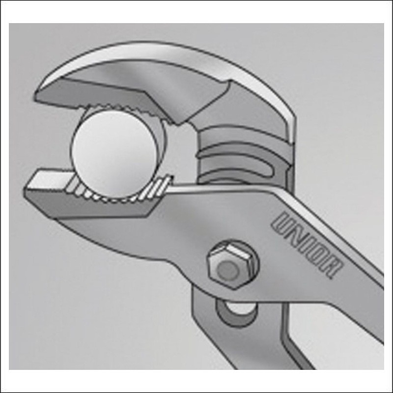 608690 UNIOR Cleste reglabil caneluri, lungime 180 mm, diametrul 25 mm