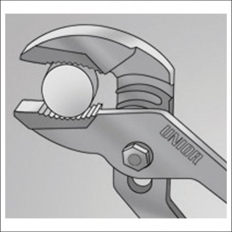 608692 UNIOR Cleste reglabil caneluri, lungime 300 mm, diametrul 40 mm