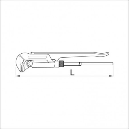 601483 UNIOR Cleste 90, model suedez, lungime 685mm, deschidere 3"