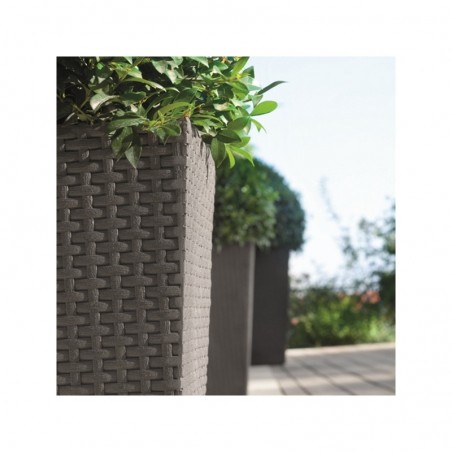 17192302 KETER Ghiveci RATTAN L antracit, 144.8L