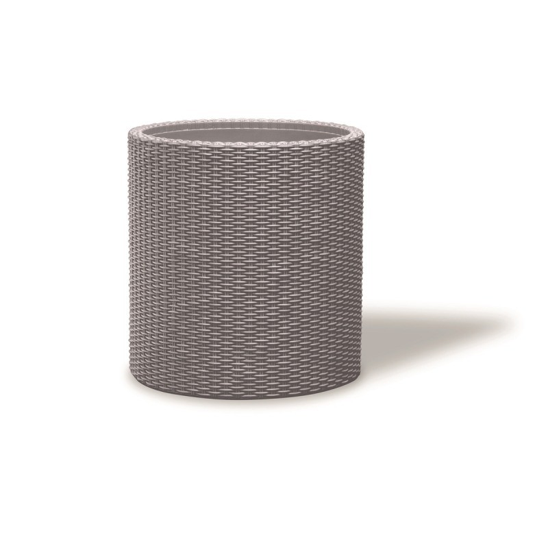 224150 KETER Ghiveci cilindric gri Cylinder M, 18L