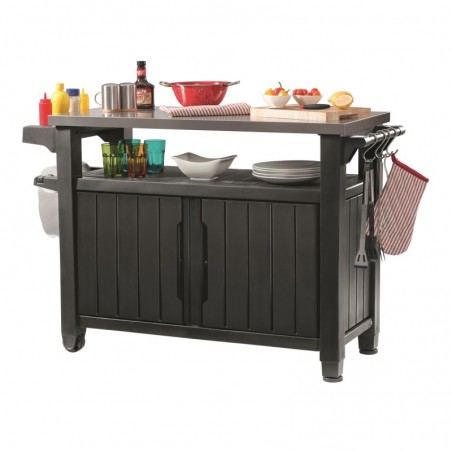 230419 KETER Dulap pentru terasa graphite Unity XL, 207L