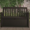233064 KETER Banca cu lada de depozitare maro Patio, 227L