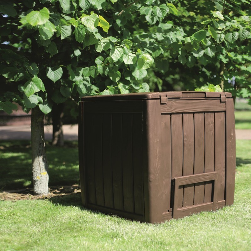 231600 KETER Compostor maro cu baza Eco, 340L