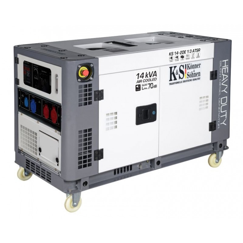 Generator de curent 11 kW diesel - Heavy Duty - insonorizat - Konner & Sohnnen