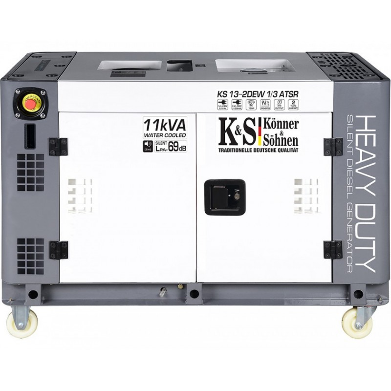 Generator de curent 9 KW diesel - Heavy Duty - insonorizat - Konner & Sohnen
