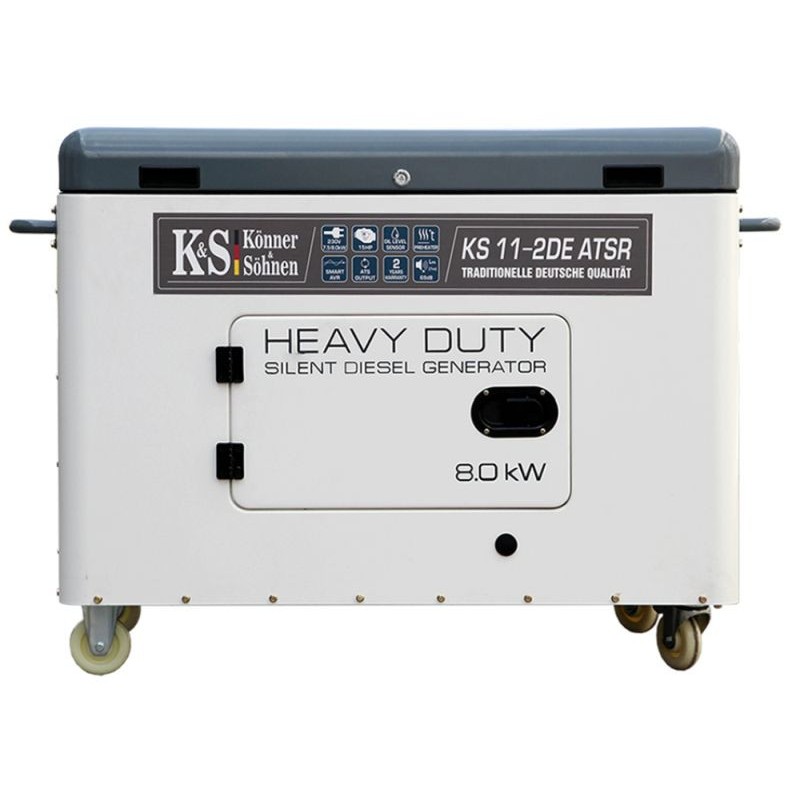 Generator de curent 8 kW diesel - Heavy Duty - insonorizat - Konner & Sohnen
