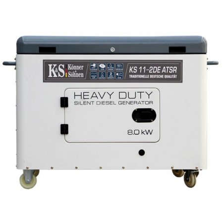 Generator de curent 8 kW diesel - Heavy Duty - insonorizat - Konner & Sohnen