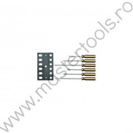 64090 VOREL Set 6 surubelnite, cu varfuri drepte si in cruce Phillips.
