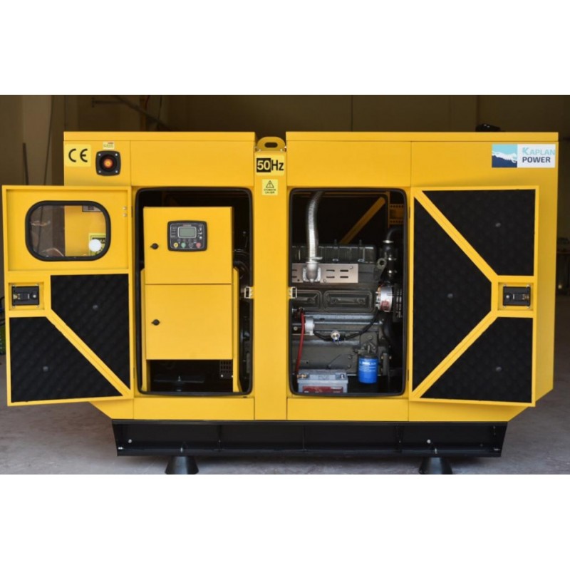 Generator stationar insonorizat DIESEL, 165kVA, motor Perkins, Kaplan KPP-165