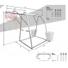 Stand metalic cu sina suport pt. Electropalane pana la 300kg IORI-CAV30
