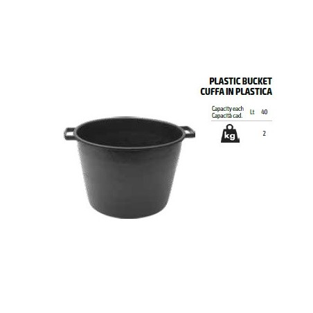 Galeata plastic 40l - Officine Iori