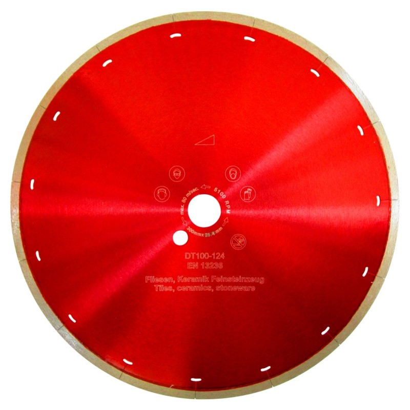 Disc DiamantatExpert pt. Ceramica Dura & Portelan - Rapid 300mm Super Premium - DXDH.3907.300