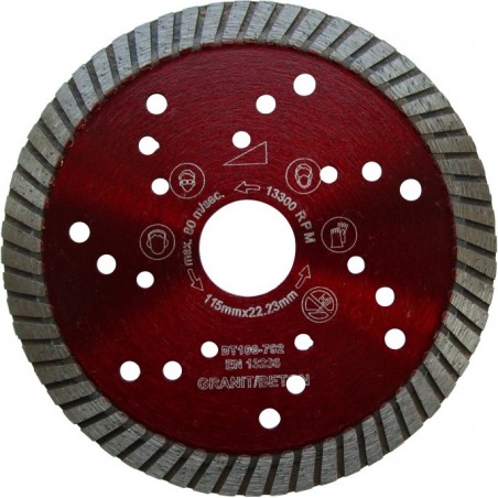 Disc DiamantatExpert pt. Granit & Piatra - Turbo 115x22.2 (mm) Super Premium