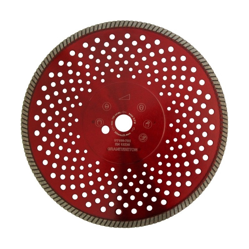 Disc DiamantatExpert pt. Granit & Piatra - Turbo 350mm Super Premium - DXDH.2677.350