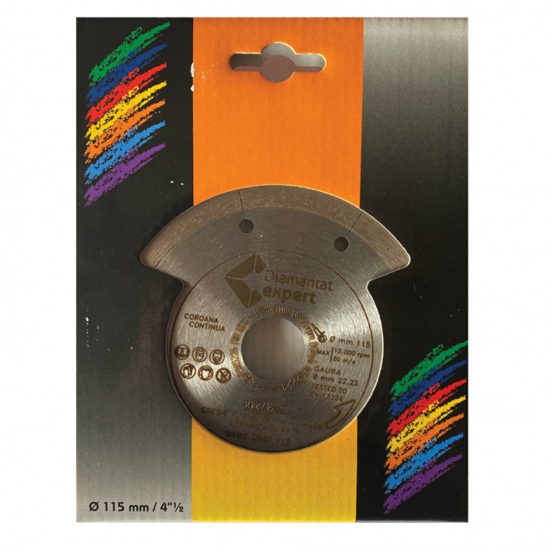 Disc DiamantatExpert pt. Portelan dur, ceramica dura - Ultra Long Life 115x22.2 (mm) Ultra Premium
