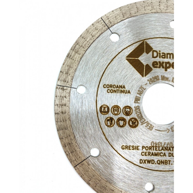 Disc DiamantatExpert pt. Portelan dur, ceramica dura - Ultra Long Life 125x22.2 (mm) Ultra Premium