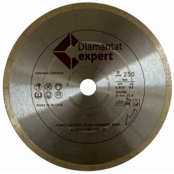 Disc DiamantatExpert pt. Portelan dur, ceramica dura - Ultra Long Life 250x25.4 (mm) Ultra Premium