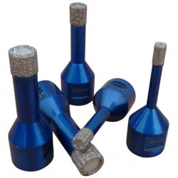 Carota diamantata pt. gresie portelanata & piatra - diam. 14mm -cu ceara- Super Premium