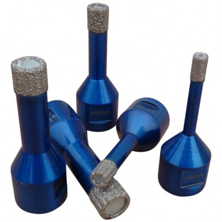 Carota diamantata pt. gresie portelanata & piatra - diam. 14mm -cu ceara- Super Premium