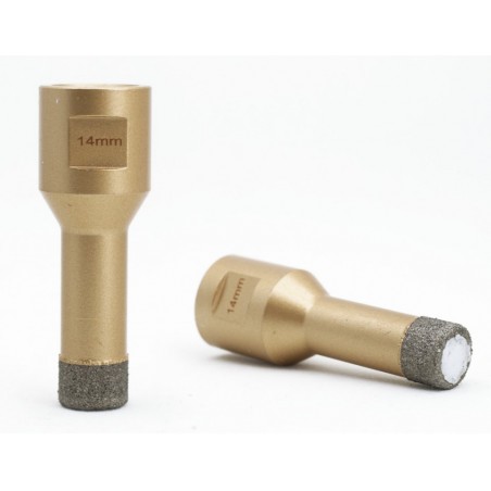 Carota diamantata pt. gresie portelanata & piatra - diam. 12mm -cu ceara- Premium