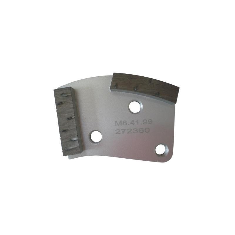 Placa cu segmenti diamantati pt. slefuire pardoseli - segment DPC dual - prindere M8