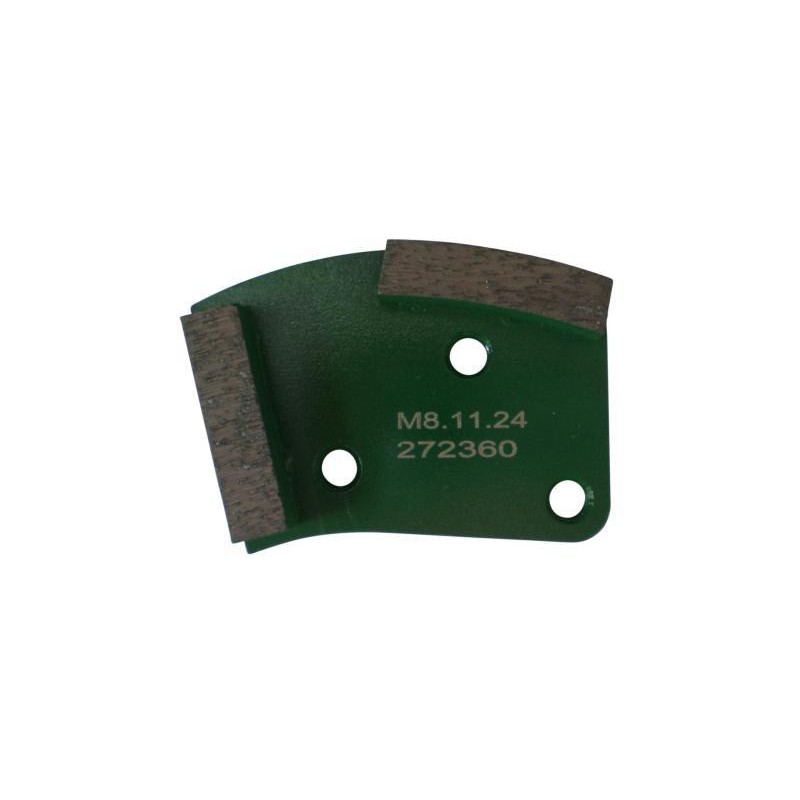 Placa cu segmenti diamantati pt. slefuire pardoseli - segment dur (verde) -  16 - prindere M8