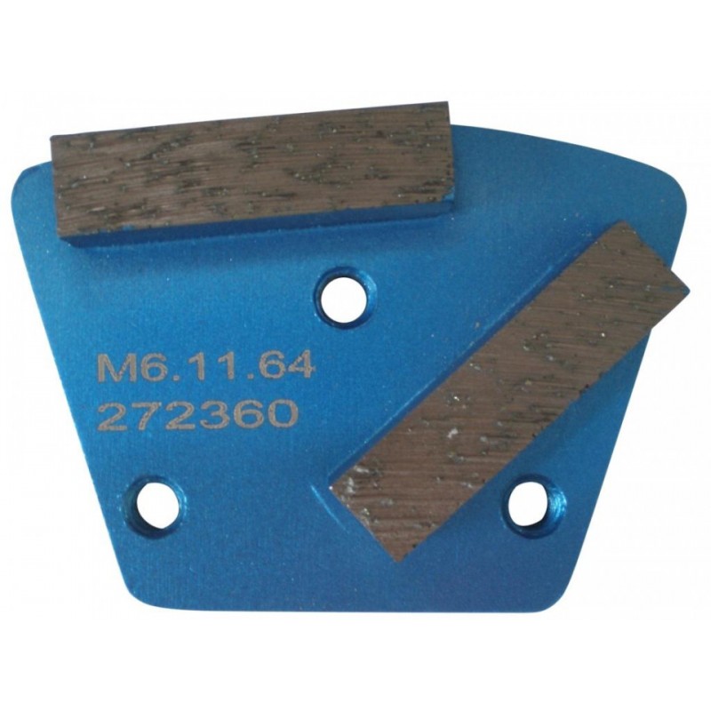 Placa cu segmenti diamantati pt. slefuire pardoseli - segment fin (albastru)  150 - prindere M6