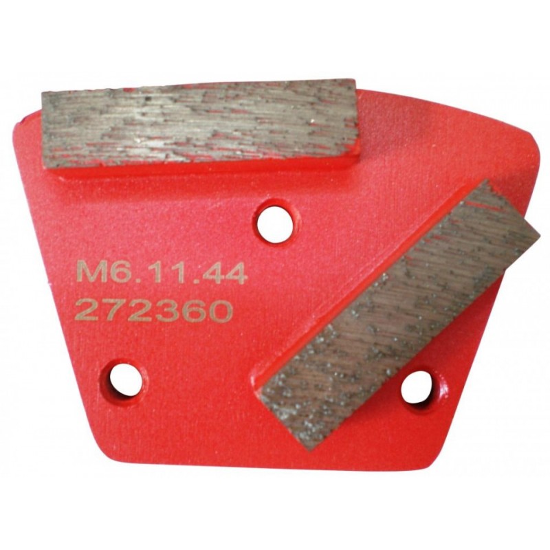 Placa cu segmenti diamantati pt. slefuire pardoseli - segment mediu (rosu) -  40 - prindere M6
